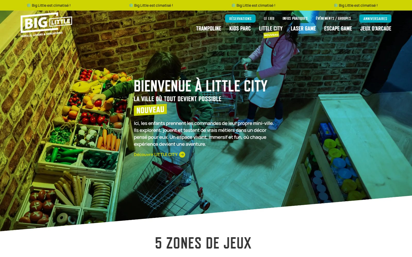 Aperçu du site Big Little